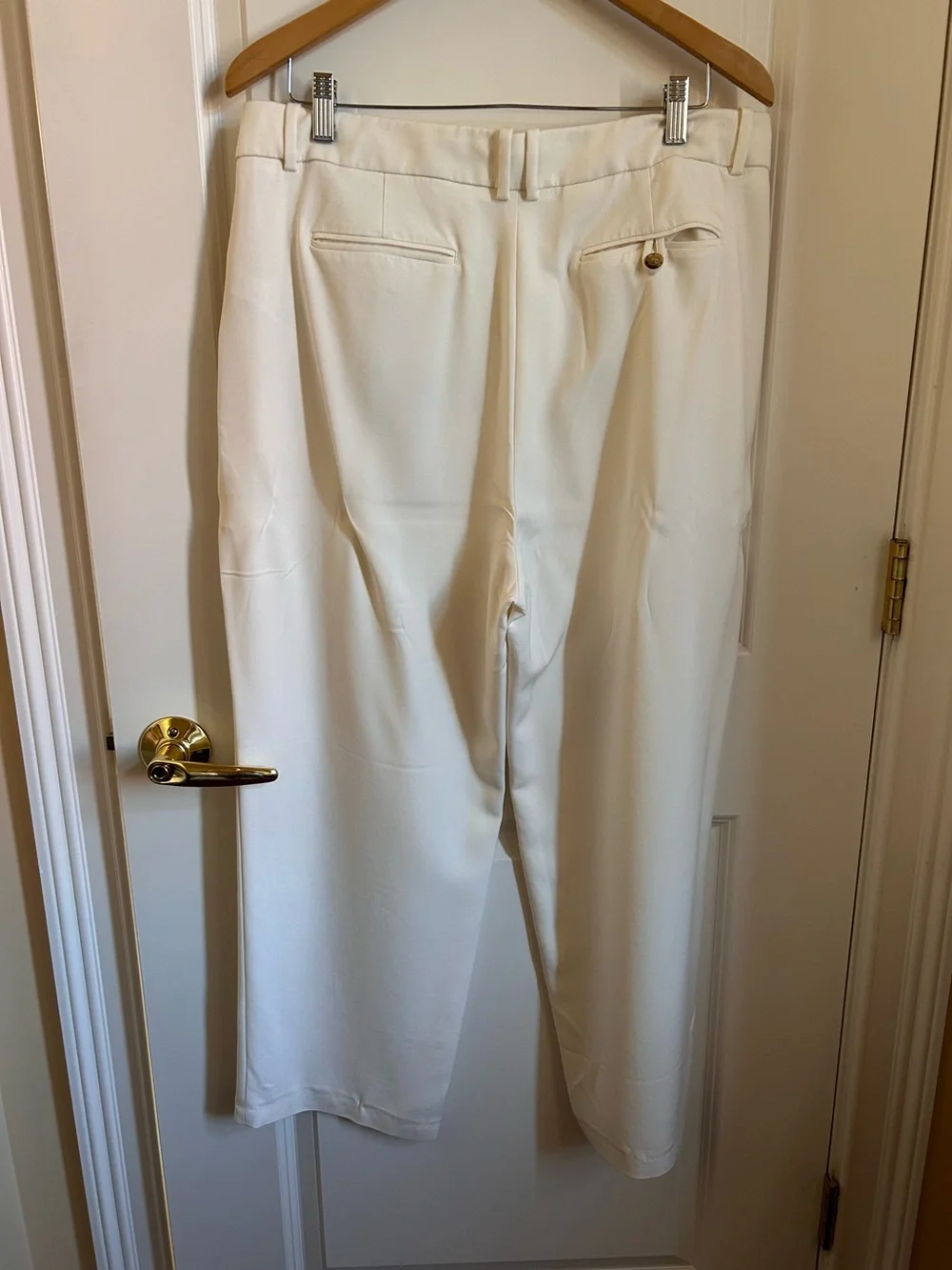 J.Crew Cream Pleated Wide Leg Pants Sz 14 Short